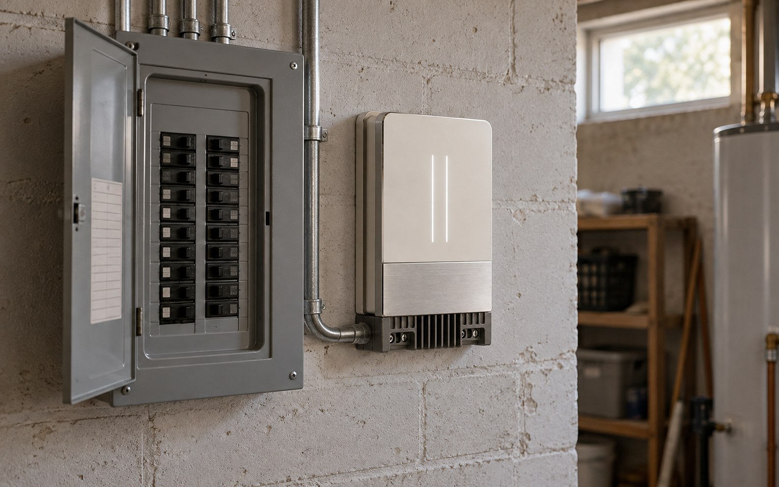 Cusp Core beside an electrical panel
