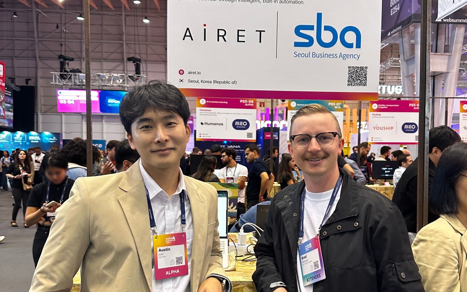 AiRET at its Web Summit Lisbon 2025 booth