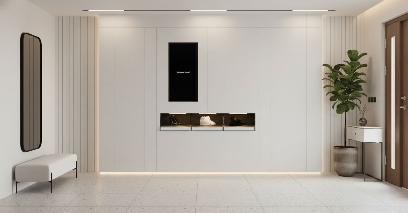 A bright residence entrance with S9 Prestige
